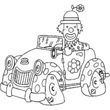 Dibujo Payaso (Carreras y Profesiones) #91141 para imprimir y colorear