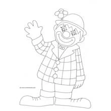 Dibujo Payaso (Carreras y Profesiones) #91166 para imprimir y colorear