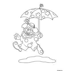 Dibujo Payaso (Carreras y Profesiones) #91188 para imprimir y colorear