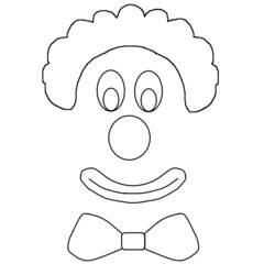 Dibujo para colorear: Payaso (Carreras y Profesiones) #91195 - Dibujos para Colorear e Imprimir Gratis