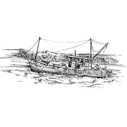 Dibujo para colorear: Pescador (Carreras y Profesiones) #104051 - Dibujos para Colorear e Imprimir Gratis