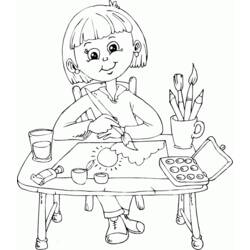 Dibujo para colorear: Pintor (Carreras y Profesiones) #104310 - Dibujos para Colorear e Imprimir Gratis