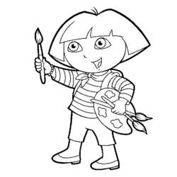 Dibujo para colorear: Pintor (Carreras y Profesiones) #104312 - Dibujos para Colorear e Imprimir Gratis