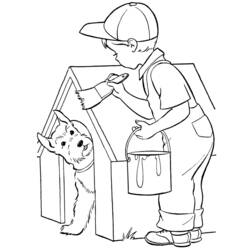 Dibujo para colorear: Pintor (Carreras y Profesiones) #104315 - Dibujos para Colorear e Imprimir Gratis