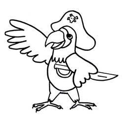 Dibujo para colorear: Pirata (Carreras y Profesiones) #105019 - Dibujos para Colorear e Imprimir Gratis