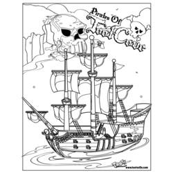 Dibujo para colorear: Pirata (Carreras y Profesiones) #105039 - Dibujos para Colorear e Imprimir Gratis