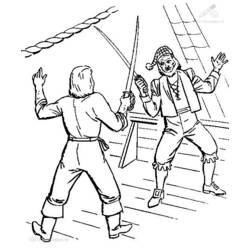 Dibujo para colorear: Pirata (Carreras y Profesiones) #105187 - Dibujos para Colorear e Imprimir Gratis