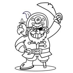 Dibujos para colorear: Pirata - Dibujos para Colorear e Imprimir Gratis