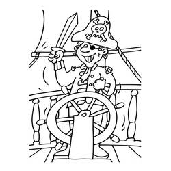 Dibujo Pirata (Carreras y Profesiones) #105250 para imprimir y colorear