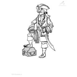 Dibujo Pirata (Carreras y Profesiones) #105279 para imprimir y colorear