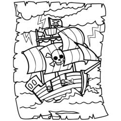Dibujo para colorear: Pirata (Carreras y Profesiones) #105310 - Dibujos para Colorear e Imprimir Gratis