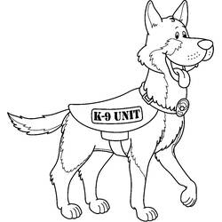 Dibujo para colorear: Policía (Carreras y Profesiones) #105399 - Dibujos para Colorear e Imprimir Gratis