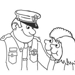 Dibujo para colorear: Policía (Carreras y Profesiones) #105400 - Dibujos para Colorear e Imprimir Gratis