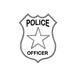Dibujo para colorear: Policía (Carreras y Profesiones) #105406 - Dibujos para Colorear e Imprimir Gratis