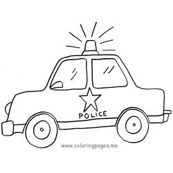 Dibujo para colorear: Policía (Carreras y Profesiones) #105446 - Dibujos para Colorear e Imprimir Gratis