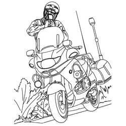 Dibujo para colorear: Policía (Carreras y Profesiones) #105486 - Dibujos para Colorear e Imprimir Gratis