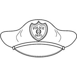 Dibujo para colorear: Policía (Carreras y Profesiones) #105505 - Dibujos para Colorear e Imprimir Gratis