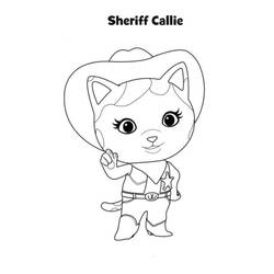 Dibujo para colorear: Sheriff (Carreras y Profesiones) #107454 - Dibujos para Colorear e Imprimir Gratis
