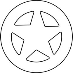 Dibujo para colorear: Sheriff (Carreras y Profesiones) #107458 - Dibujos para Colorear e Imprimir Gratis
