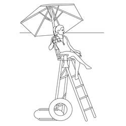 Dibujos para colorear: Socorrista - Dibujos para Colorear e Imprimir Gratis