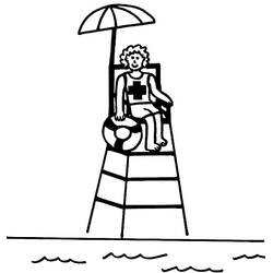 Dibujo para colorear: Socorrista (Carreras y Profesiones) #205620 - Dibujos para Colorear e Imprimir Gratis