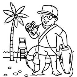 Dibujo para colorear: Socorrista (Carreras y Profesiones) #205622 - Dibujos para Colorear e Imprimir Gratis