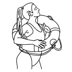 Dibujo para colorear: Socorrista (Carreras y Profesiones) #205623 - Dibujos para Colorear e Imprimir Gratis
