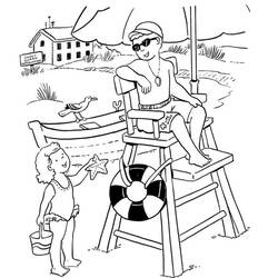 Dibujo para colorear: Socorrista (Carreras y Profesiones) #205627 - Dibujos para Colorear e Imprimir Gratis