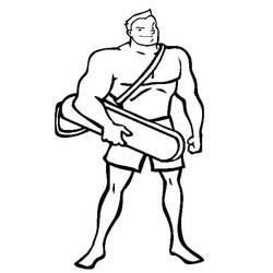 Dibujo para colorear: Socorrista (Carreras y Profesiones) #205635 - Dibujos para Colorear e Imprimir Gratis