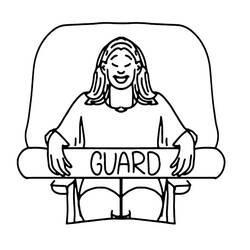Dibujo para colorear: Socorrista (Carreras y Profesiones) #205636 - Dibujos para Colorear e Imprimir Gratis