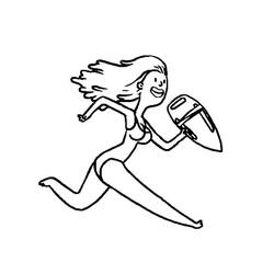 Dibujo para colorear: Socorrista (Carreras y Profesiones) #205638 - Dibujos para Colorear e Imprimir Gratis