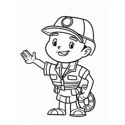 Dibujo para colorear: Socorrista (Carreras y Profesiones) #205639 - Dibujos para Colorear e Imprimir Gratis