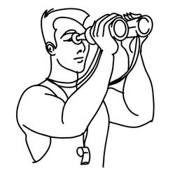 Dibujo para colorear: Socorrista (Carreras y Profesiones) #205642 - Dibujos para Colorear e Imprimir Gratis