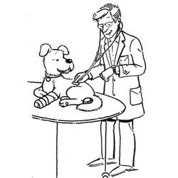 Dibujos para colorear: Veterinario - Dibujos para Colorear e Imprimir Gratis