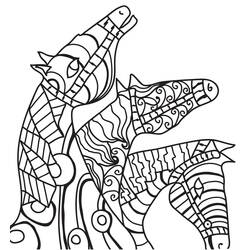 Dibujo para colorear: Caballo Adulto (Colorear Adultos) #200345 - Dibujos para Colorear e Imprimir Gratis