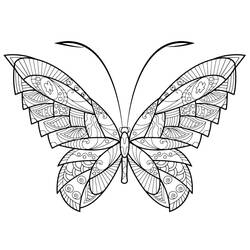 Dibujos para colorear: Mariposa Adulta - Dibujos para Colorear e Imprimir Gratis