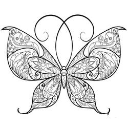 Dibujo para colorear: Mariposa Adulta (Colorear Adultos) #174328 - Dibujos para Colorear e Imprimir Gratis