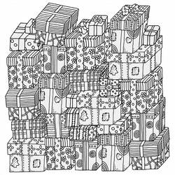Dibujo para colorear: Navidad Adulto (Colorear Adultos) #215639 - Dibujos para Colorear e Imprimir Gratis