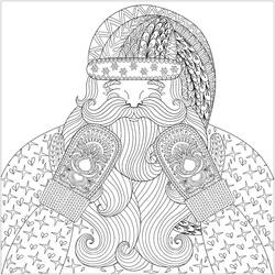 Dibujo para colorear: Navidad Adulto (Colorear Adultos) #215644 - Dibujos para Colorear e Imprimir Gratis