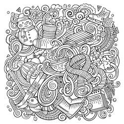 Dibujo para colorear: Navidad Adulto (Colorear Adultos) #215646 - Dibujos para Colorear e Imprimir Gratis