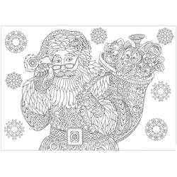 Dibujo para colorear: Navidad Adulto (Colorear Adultos) #215657 - Dibujos para Colorear e Imprimir Gratis