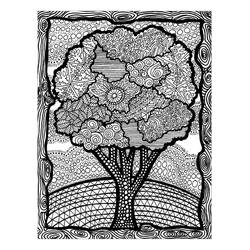 Dibujo para colorear: Zentangle (Colorear Adultos) #174340 - Dibujos para Colorear e Imprimir Gratis