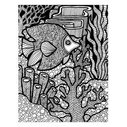 Dibujo para colorear: Zentangle (Colorear Adultos) #174364 - Dibujos para Colorear e Imprimir Gratis