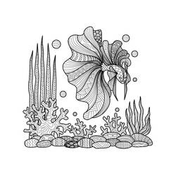 Dibujo para colorear: Zentangle (Colorear Adultos) #174367 - Dibujos para Colorear e Imprimir Gratis