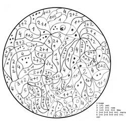 Dibujo para colorear: Colorear Mágico de Sumas (Colorear por Números) #182636 - Dibujos para Colorear e Imprimir Gratis