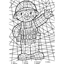 Dibujo para colorear: Colorear Mágico de Sumas (Colorear por Números) #182640 - Dibujos para Colorear e Imprimir Gratis