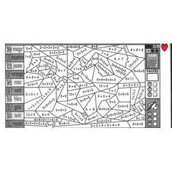 Dibujo para colorear: Colorear Mágico de Sumas (Colorear por Números) #182643 - Dibujos para Colorear e Imprimir Gratis