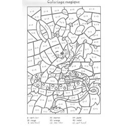 Dibujo para colorear: Colorear Mágico de Sumas (Colorear por Números) #182644 - Dibujos para Colorear e Imprimir Gratis