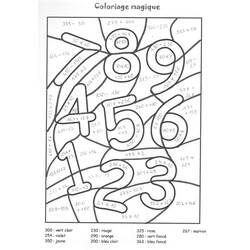 Dibujo para colorear: Colorear Mágico de Sumas (Colorear por Números) #182648 - Dibujos para Colorear e Imprimir Gratis