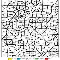 Dibujo para colorear: Colorear Mágico de Sumas (Colorear por Números) #182650 - Dibujos para Colorear e Imprimir Gratis